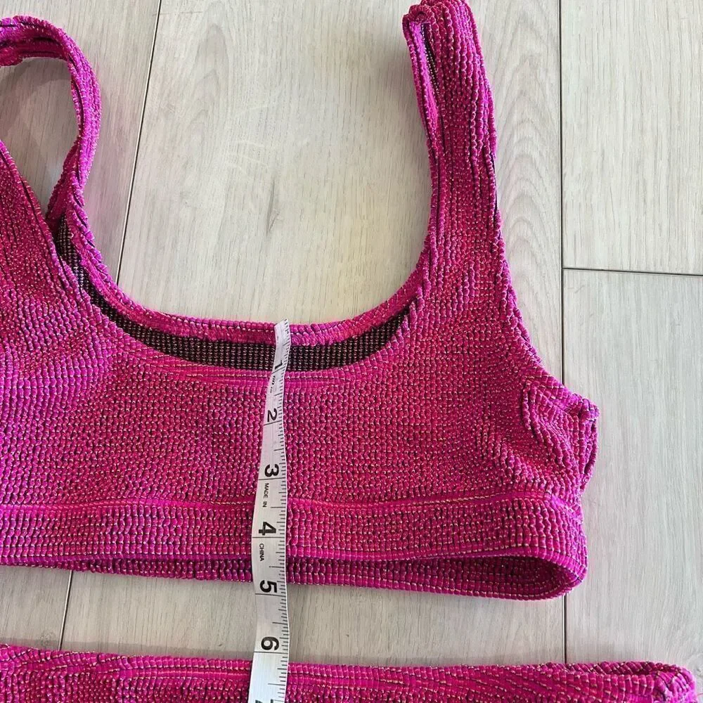 Good American women 2pcs swimsuit top size 1/2 and bottom 3/4